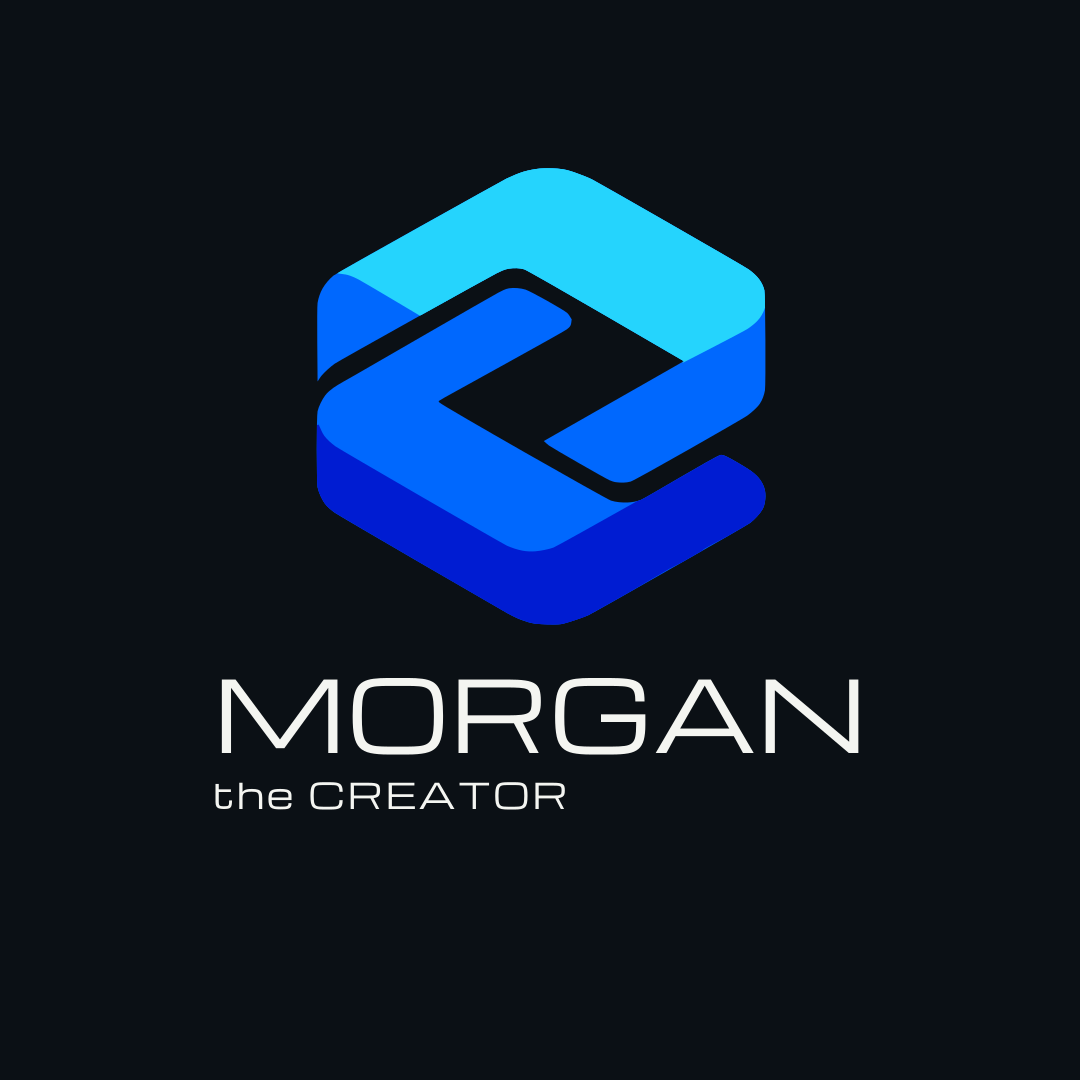 MORGAN the CREATOR Woven Stack logo